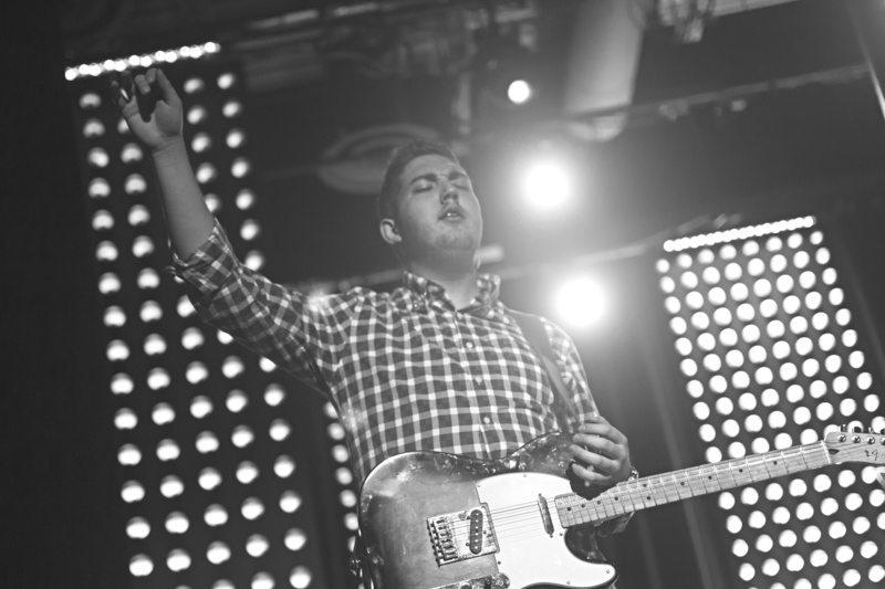 illuminated, instrument, silhouette, holding, lake, stage, stage - performance space, performance, bass, skyline, background, plucking an instrument, one person