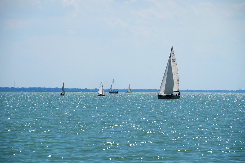 sky, tranquil scene, travel, balaton, water area, sailing boat, sailing, sport, no people, luxury, horizon over water, day, outdoors, sailboat, yacht, mode of transportation