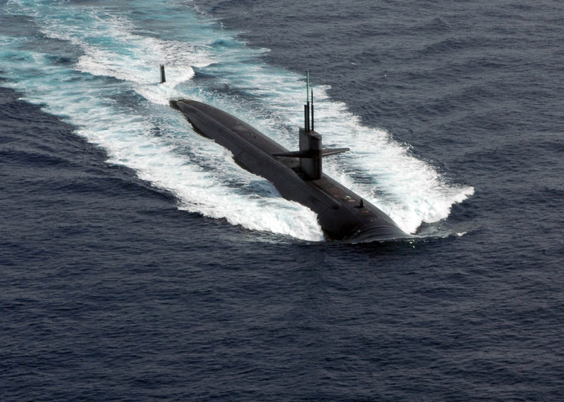 transportation, ocean, animals in the wild, black, Submarine, Water, surface, sailing, Ship, Surface, vessel, motion, military, high angle view, Ocean