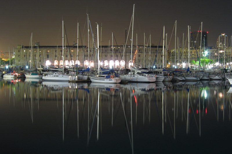 no people, harbor, boat, transport, pier, moored, mast, waterfront, outdoors, Ships, nature, marina, mode of transportation, reflection, night, Transportation