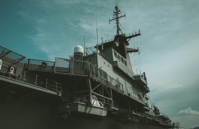 4K, built structure, mode of transportation, naval, ship, metal, ocean, background hd, military, battleship, outdoors, marine, 2018, connection, technology