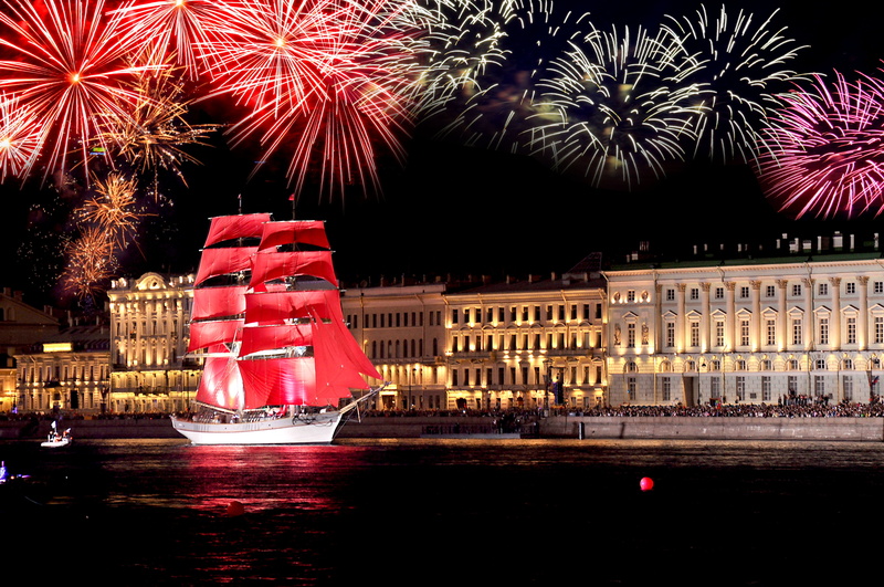no people, harbor, party - Social Event, new Years Eve, water, cultures, event, city, sailboat, firework Display, architecture, firework - man made object