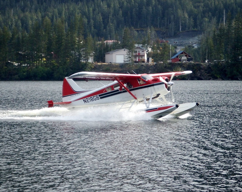 alaska, no people, air vehicle, waterfront, Aerial, motion, wilderness, plant, mode of transportation, transportation, forest, Seaplane, 1080P, water