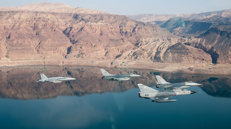 travel, blue, mountain, day, lake, white, mode of transportation, Royal Jordanian Air Force, idyllic, textile, United States Navy, nautical vessel, General Dynamics F-16 Fighting Falcon
