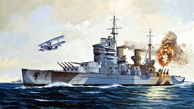 Royal Navy, Warships, Battleship, 720P, HMS Duke of York (17)