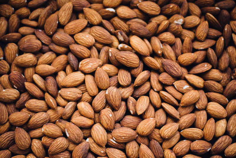 full frame, dried Food, food, almond, dieting, wellbeing, textured, nature, ingredient, backgrounds, high angle view, abundance, nut - Food, snack, organic