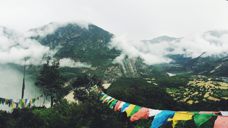color, tree, day, plant, nature, environment, flags, scenics - nature, pennant, forest, valley, tranquility, pennants, cloud, mountain, no people, mountain range