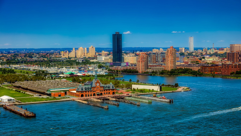 architecture, nature, city, water, built structure, cityscape, tourism, nautical vessel, immigration, skyscraper, famous, new york, aerial view, america