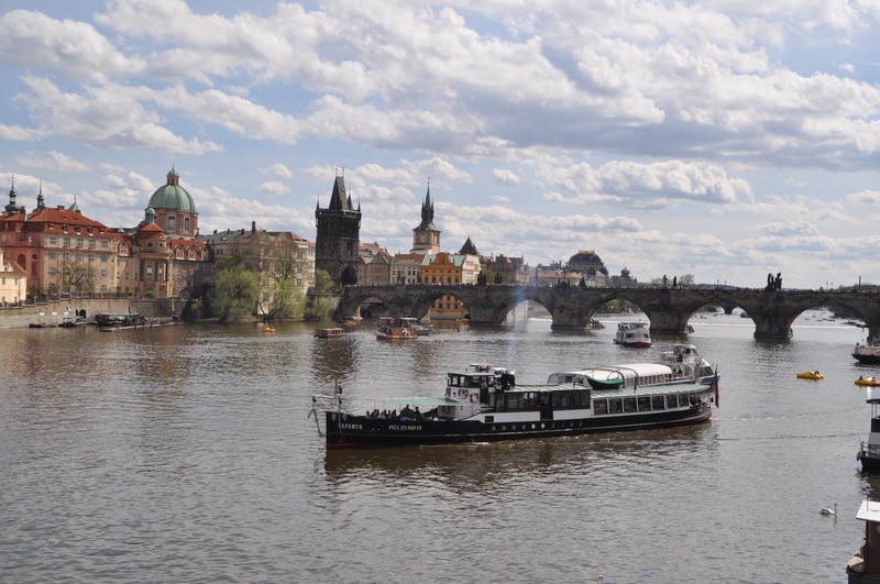 passenger craft, city, river, tourism, dome, prague, travel destinations, water, outdoors, waters, attraction, travel, ship, nautical vessel, building exterior