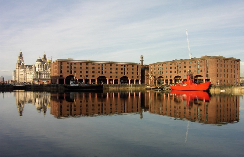 reflection, sea, cityscape, old, mode of transportation, mersey, travel destinations, architecture, daytime, building, maritime, liverpool, nautical Vessel