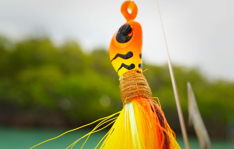 fishing tackle, fishing lure, day, no people, textile, halloween, celebration, nature, yellow, fishing hook, hook, creativity, lure, multi colored, orange color