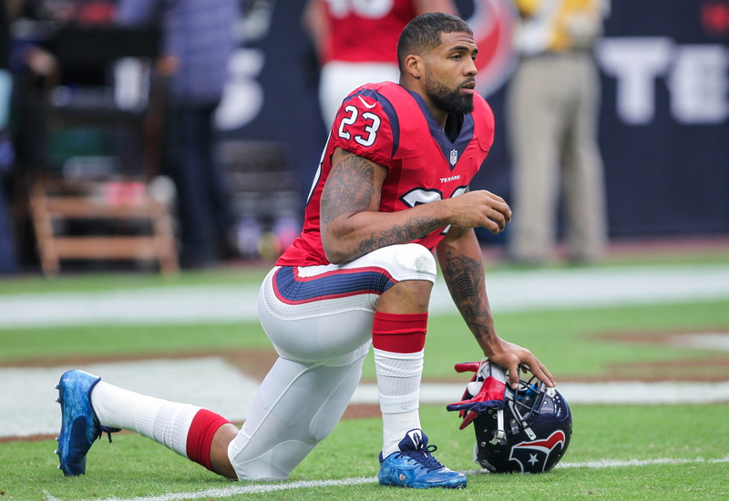 soccer, football, ball, american Culture, arian foster, winning, 4K, s, tackling, two people, sport, sports Clothing, success, grass, adult, playing Field