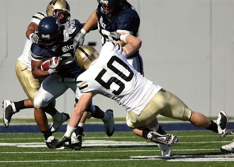 Ball, playing Field, males, athlete, young Men, team, two people, athletics, sports Uniform, football game, pigskin, cooperation, action, effort, color Image