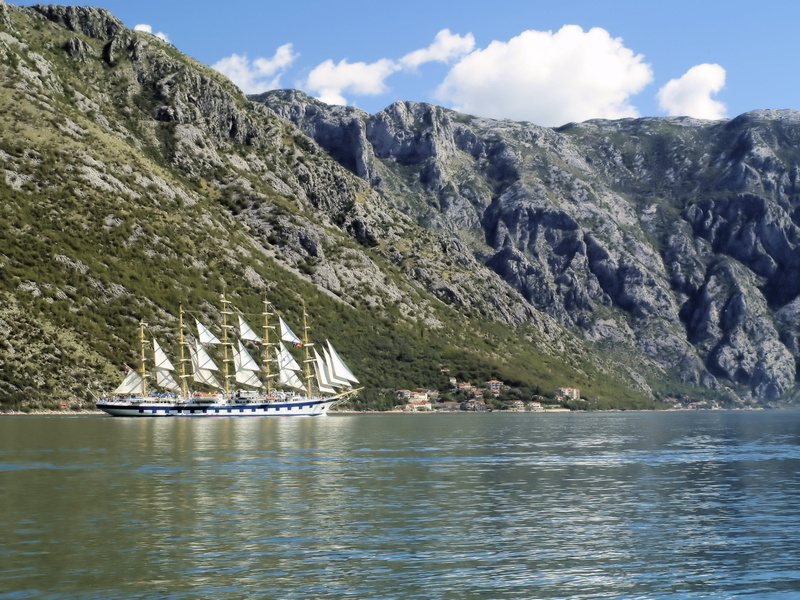 outdoors, travel, tranquil scene, montenegro, waterfront, no people, transportation, day, formation, cruise, cliffs, travel destinations, scenics - nature