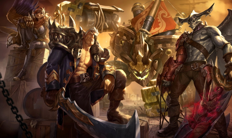 art, the game, sixmorevodka studio, Bilgewater Skins - League of Legends, 1080P, champion