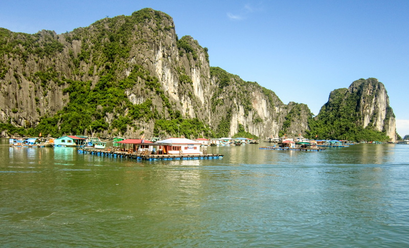 rock, mountain, vietnam, cruise, waterfront, outdoors, destination, water, sky, sea, asia, landscape, no people, building, beauty in nature, transportation