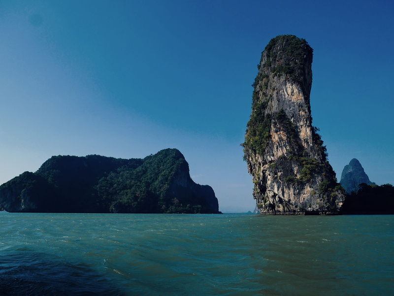 stack rock, tropical island, young backpacker, water, island life, young backpackers, no people, ha long bay, blue, ko panyi, nature, outdoors, asian islands
