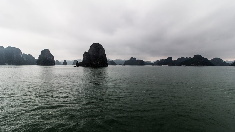 solid, vietnam, water, lagoon, 2K, nature, tranquil scene, scenics - nature, no people, along, day, idyllic, ha long bay, sky, wonder, outdoors, bay, land
