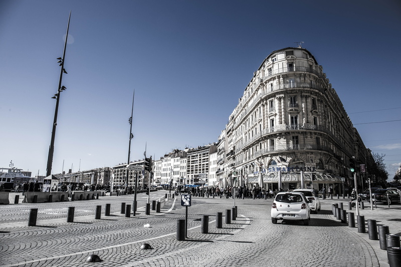 marseille, mode of transportation, old port of marseille, building exterior, travel, clear sky, building, land vehicle, nature, day, city, harbour, france