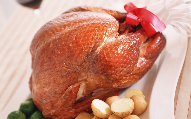 meal, dinner, celebration, ready-to-eat, roast chicken, Crust, roast turkey, roasted, Cabbage, Hen, fruit, indoors, food and drink, Potato, freshness, healthy eating