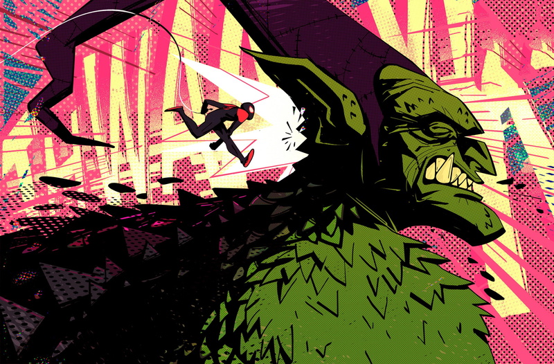 2K, Miles Morales, Movie, Spider-Man: Into The Spider-Verse, Green Goblin, Spider-Man