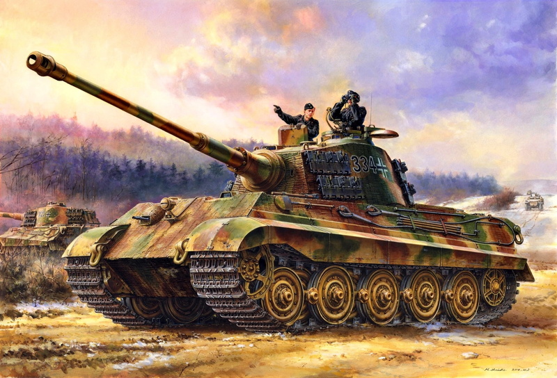 Tankers, 1080P, WWII, Heavy, Tank, Tiger II, The third Reich, Germany, Pz.Kpfw.VI Ausf.B, Panzerwaffe
