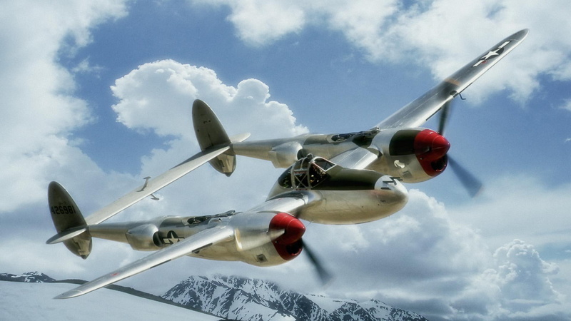 aircraft planes, lockheed, p, p-38, 1080, lighting, 1941, lightning, 1080P, wwii