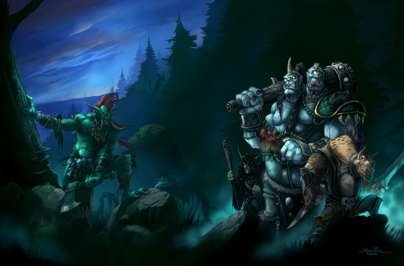 water, horror, forest, spooky, mystery, Ogre, underwater, dota, animal wildlife, government, magi, night, backgrounds, representation, evil, nature, cave