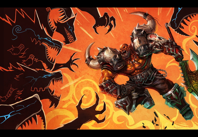 art, video, games, warcraft, 1080P, hellscream, x, orcs, garrosh, world of warcraft, world, hd