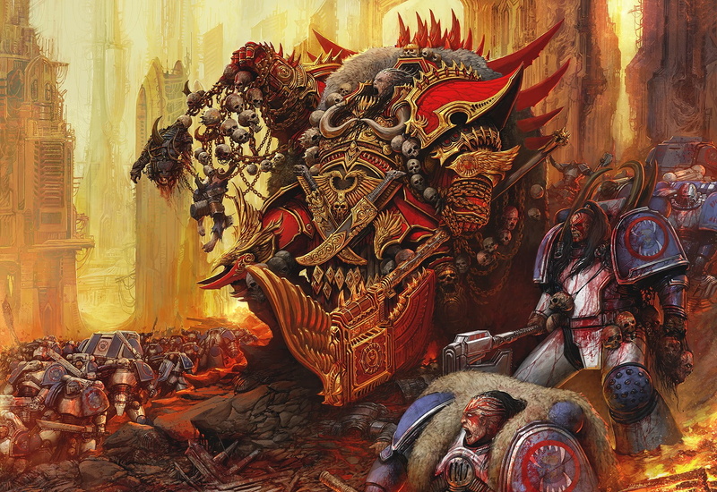 Angron, 000, 720P, World Earters, comic art, Warhammer 40