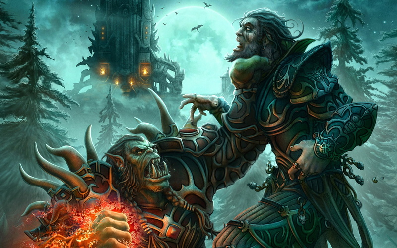 art, lock, day, statue, cultures, world of warcraft, hearthstone, backgrounds, religion, art and craft, creativity, orc, people, illustration