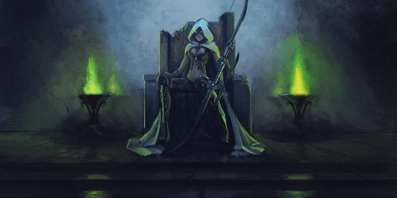 art and craft, art, fantasy, male likeness, creativity, bow, building, built structure, warcraft, windrunner, indoors, smoke - physical structure, elves