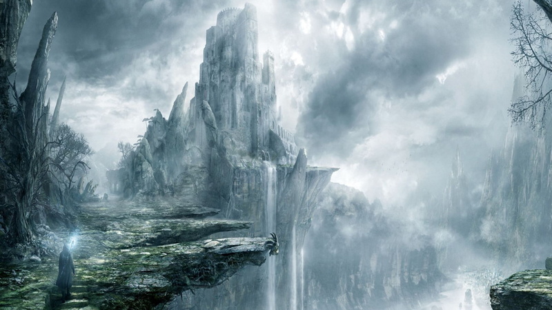 1080P, abstract, castles, artwork, art, drawings, wizards, hd, fantasy, x, mountains