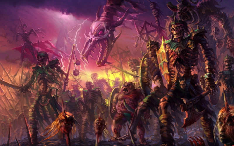hd, art, Undead, fantasy art, horde, fantasy, abstract, 720P