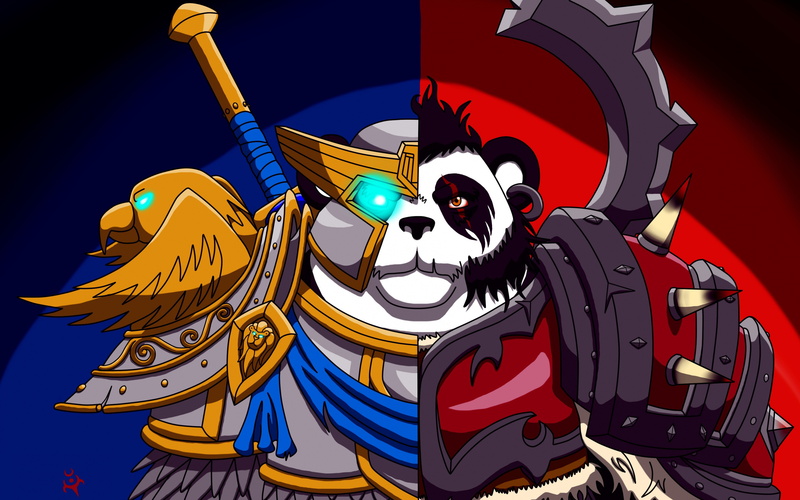download 3840x2400 world of warcraft, wow backgrounds, world of warcraft, 4K, alliance and horde, Panda