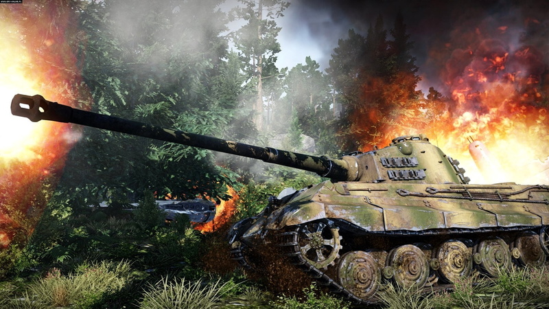 brown, battle, fighting, " Royal tiger", smoke, heavy tank, WW2, Panzerkampfwagen VI Ausf. B "Tiger II", German, "Tiger II", green, fire, tank, 1080P