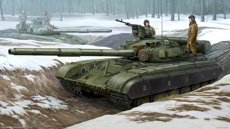 forest, Russia, outdoors, conflict, armored tank, army, winter, artwork, transportation, armed forces, 2K, tank, machine gun, T-64, gun, illustration