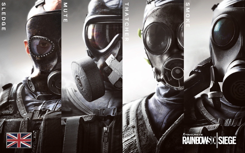 Gas Mask, Sledge (Tom Clancys Rainbow Six: Siege), Mute (Tom Clancys Rainbow Six: Siege), Tom Clancys Rainbow Six: Siege, Thatcher (Tom Clancys Rainbow Six: Siege)