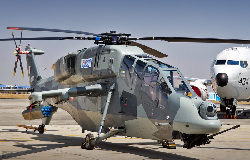 airplane, propeller, military, side view, 720P, people, nature, sky, outdoors, air vehicle, Indian Army, HAL Light Combat Helicopter (LCH), mode of transportation