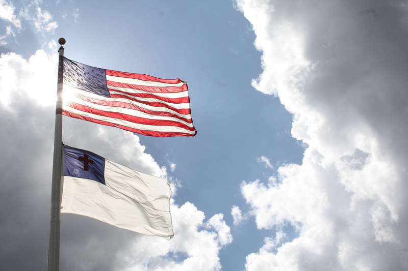 stripes, white, patriot, holiday, us, freedom, symbolism, national icon, low angle view, christ, symbol, spider, uSA, memorial, clouds, patriotic, christian