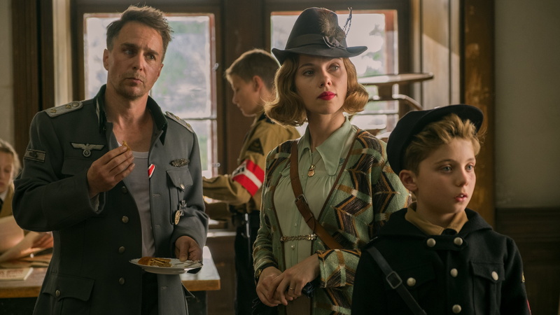 4K, Sam Rockwell, Scarlett Johansson, Jojo Rabbit, Movie, Roman Griffin Davis