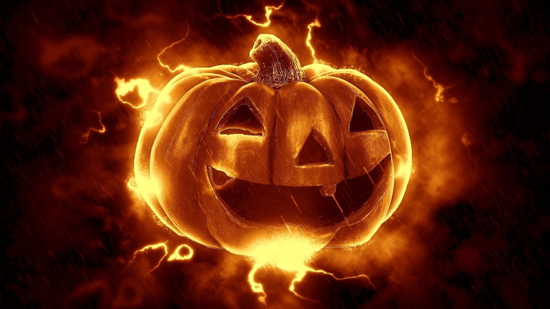 Pumpkin, Evil, Holiday, Halloween, 1080P, Jack-o-lantern