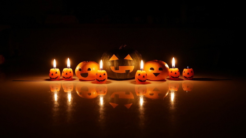Halloween, Holiday, Pumpkin, Jack-o-lantern, 1080P, Candle