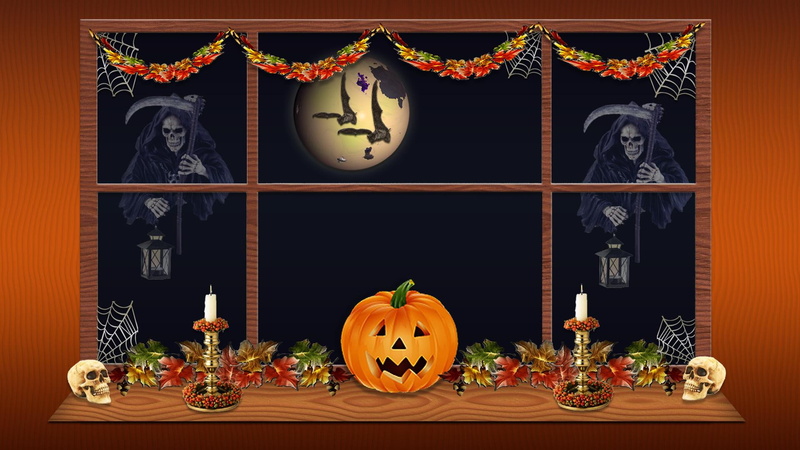 spooky, 1080P, pumpkin, halloween, scary, goulish, animals