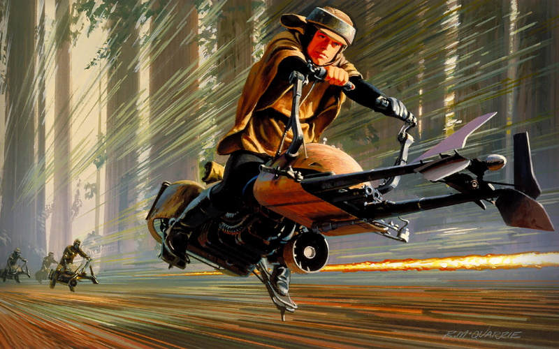 Art, motion, riding, mode of transportation, game, clothing, real people, helmet, leisure activity, 1080P, Speeder Bike, activity, ride, blurred motion