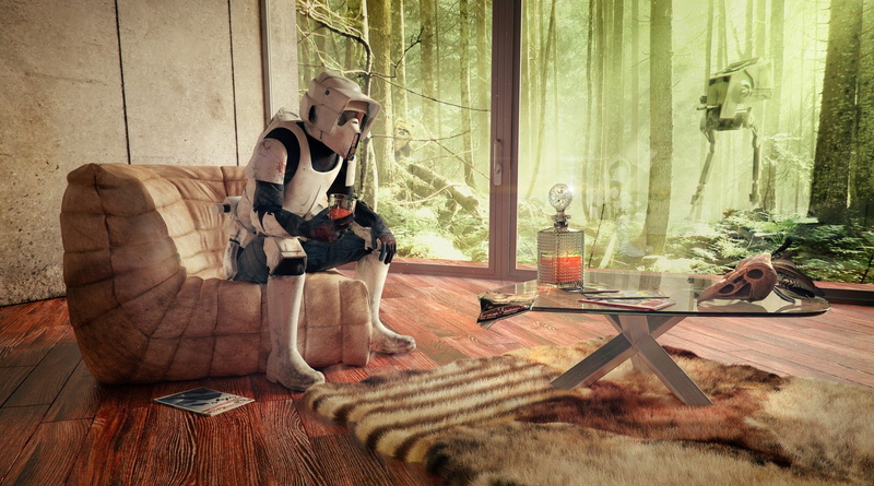 chair, window, adult, table, domestic room, furniture, 1080P, curtain, human representation, home interior, costume, disguise, one person, indoors, bizarre