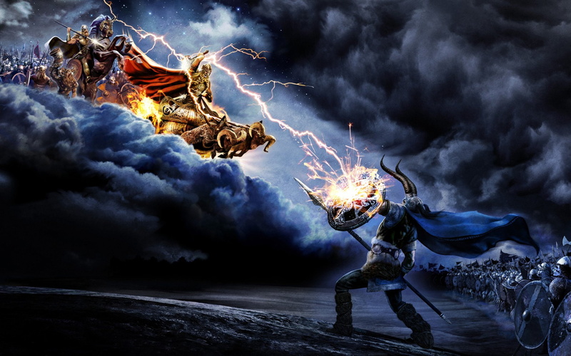 monsters, death, battles, music, fantasy, 1080P, lightning, warrior, metal, amon, battle, amarth