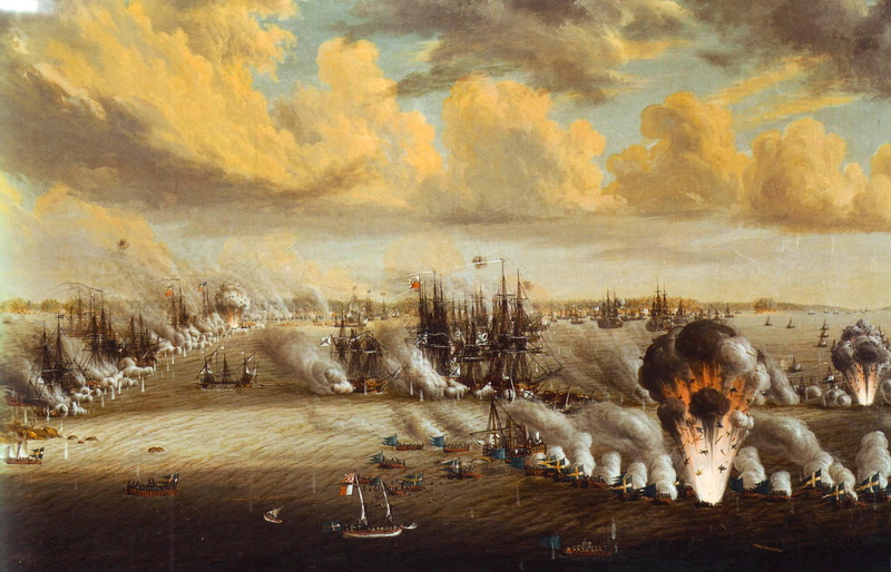 9-10 July 1790, canvas, picture, the decisive victory of the Swedish army, Uhan Citric Schultz, 2K, The Russo-Swedish war, oil, " The battle of Rochensalm