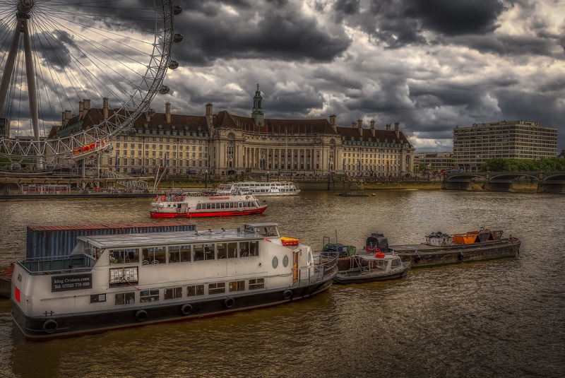 Lambeth, England, Waterloo, 1080P, River Thames