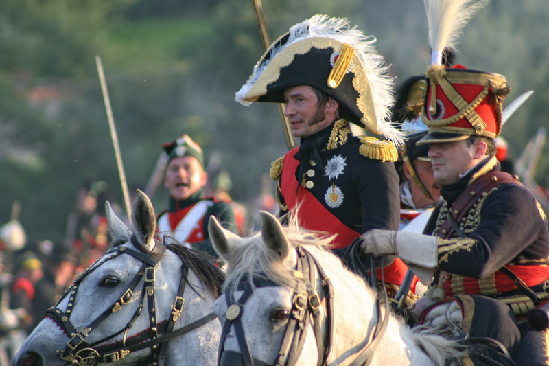 people, activity, cultures, traditional clothing, horse, domestic animals, Folklore, clothing, Waterloo, domestic, real people, men, Belgium, mammal, royalty